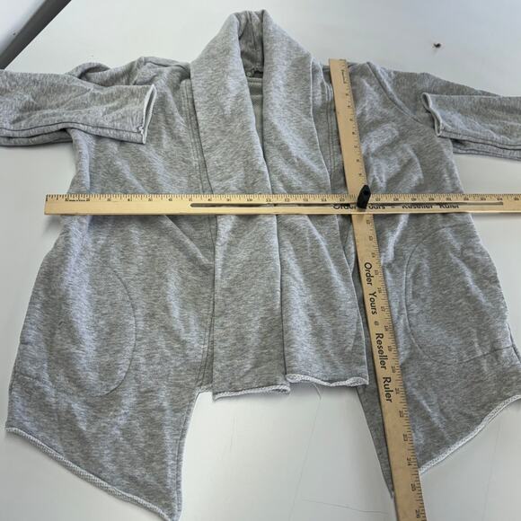 Athleta‎ Cardigan Womens Small Grey Heathered Nirvana Wear Two Ways Sweater - Picture 8 of 10